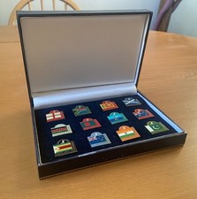 Set of 12 World Cup 1999 Cricket Badges pins collection boxed 