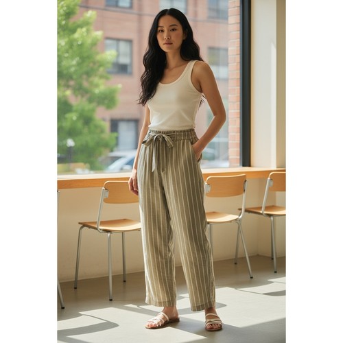 Paper bag pants - pants, w/drawstring