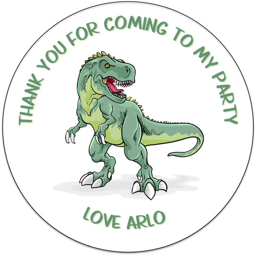 Rex birthday stickers - birthday,