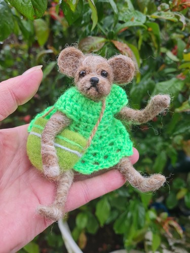 Ooak needle felted bear - ooak,