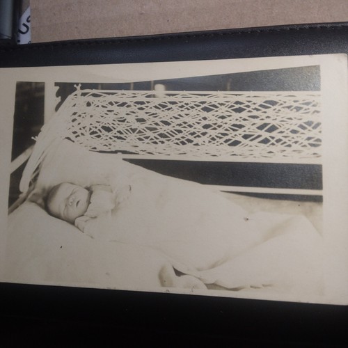 Post mortem baby postcard - baby,