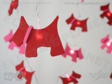 Soft Felt Scottie Dog LED