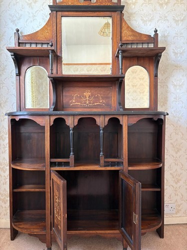 Antique victorian mirror - victorian,