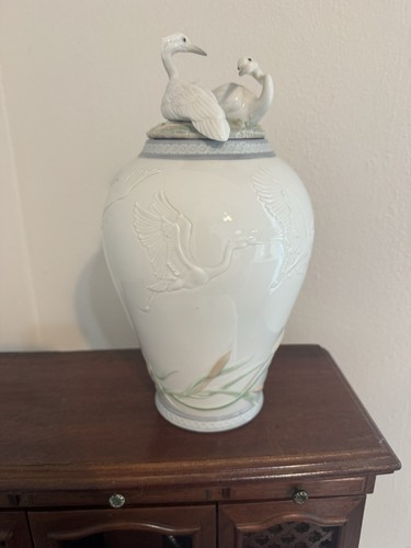 Rare retired lladro herons - lladro,