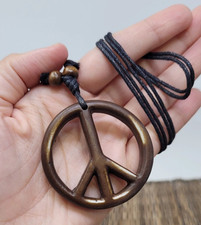 Peace Sign Necklace Unisex