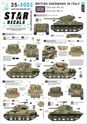 Star decals 3002 british - star, 35-3002,