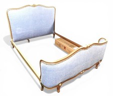 French upholstered double bed 