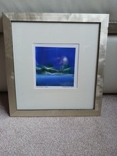 Romey T Brough Monoprints X4 'Joyous Lane' 'Moonrise Magic' 'Sunset Joy'.....