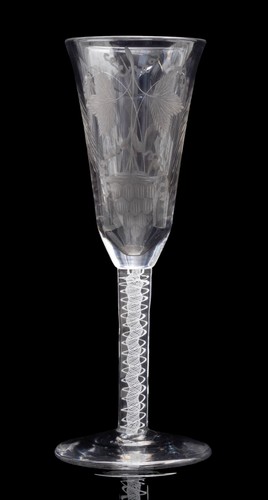 18thc georgian ale glass - ale,