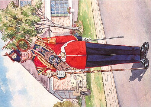 Postcard military uniform - postcard-:military,