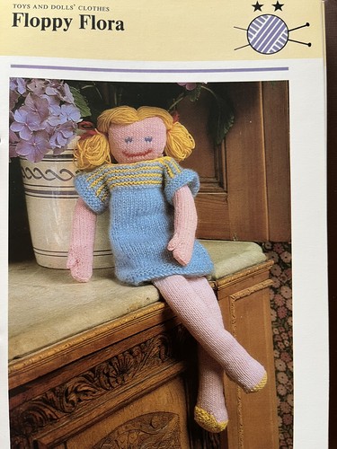 Knitting pattern floppy doll - floppy,