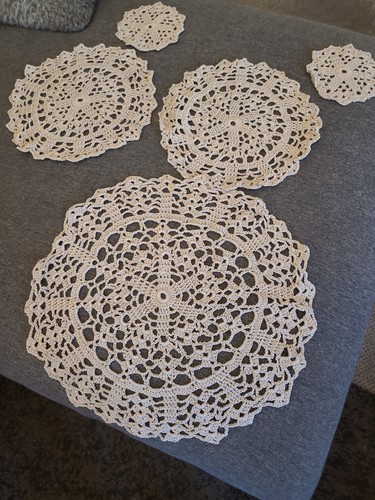 Set crochet cotton ecru - cotton,