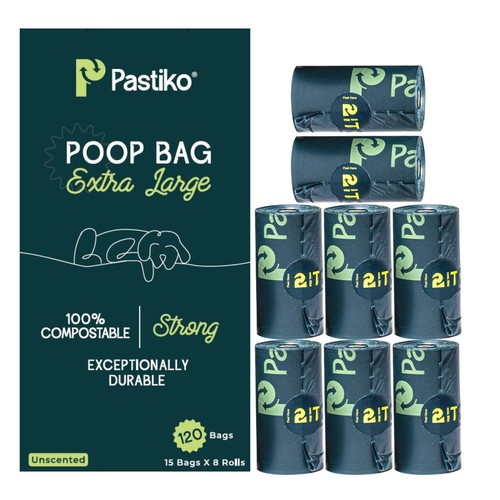 120 dog poo bags pets - bags,