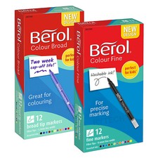 Berol Assorted Colour Broad Or