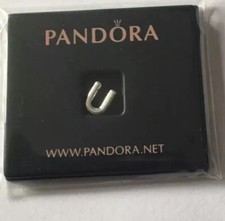 Pandora Letter U Petite Locket Charm Brand New In Pandora Fold Up Gift Box 💜