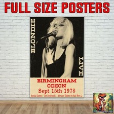 Blondie Birmingham Odeon Sept 1978 Live Tour Concert Repro Poster Up To 36"x24"