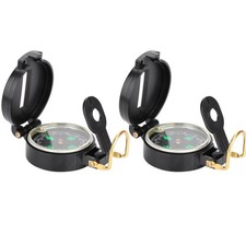 2Pcs Portable Lensatic Compass