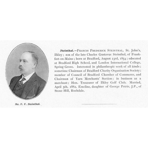 Francis frederick steinthal - francis, of