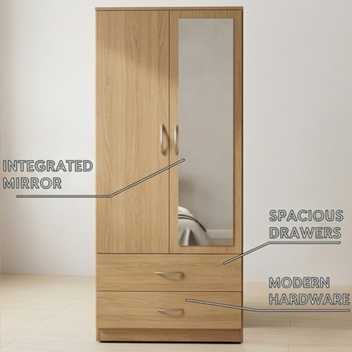 Mirrored door assembled - 3,