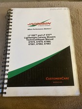 Jacobsen LF 550 & 570 Lightweight Fairway Mowers Technical Repair Manual 