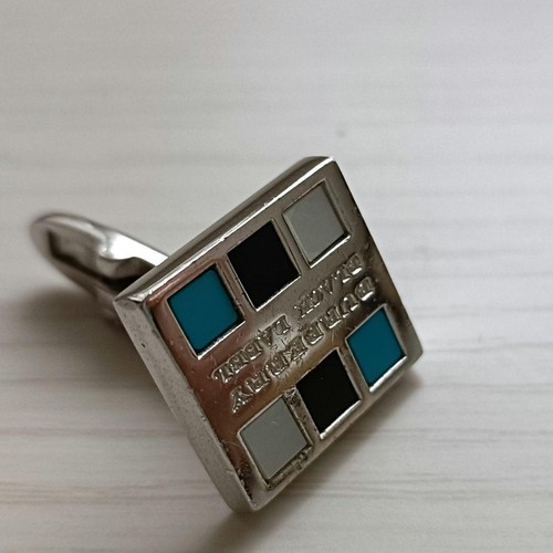Burberry black label cufflink - label,