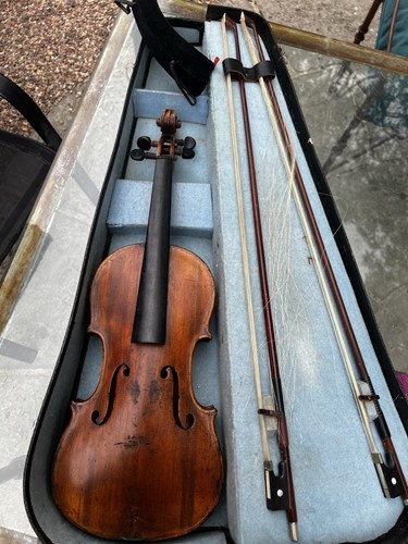 Old violin circa 1900 - old,