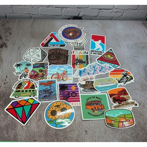 22pc vinyl sticker lot - 22pc,