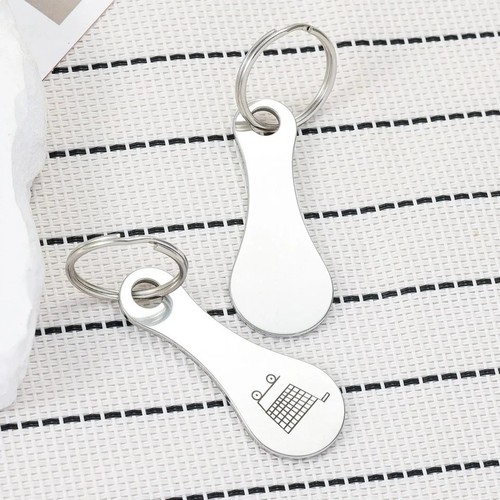 2pcs trolley coin keyring - 2pcs,