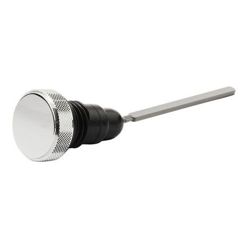 Dipstick oil tank cap - oil, chrome
