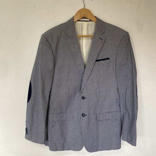 Blue white check - blue,