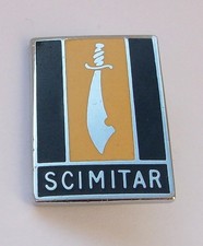 SCIMITAR ENAMEL LAPEL PIN