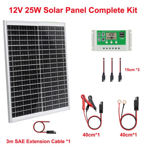 12v 25w full solar panel - panel, kit