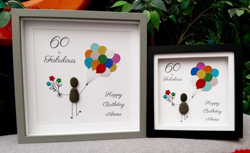 Personalised pebble picture - personalised,