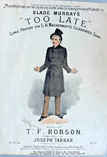 Victorian Music Sheet litho