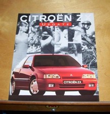 CITROEN ZX UPDATE to VOLCANE TURBO DIESEL SALES BROCHURE K4345. 1993 Ref K4415
