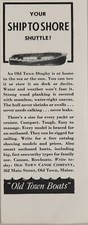 1937 Print Ad Old Town Dinghy