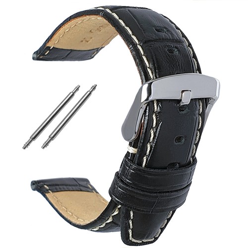 Black genuine leather - black,