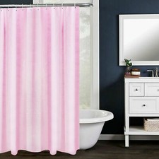 Waterproof Polyester Fabric Bathroom Shower Curtain & Ring Hooks 180 x 180 cm UK