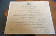 Rare Opportunity To But  A World War I ‘Mentioned In Despatches’ Certifificate