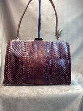 Vintage Genuine Snake Skin And