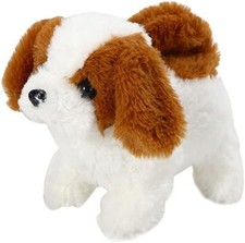 Jawseu Interactive Plush Dog Toy, Walking Barking Battery Operated For Kids