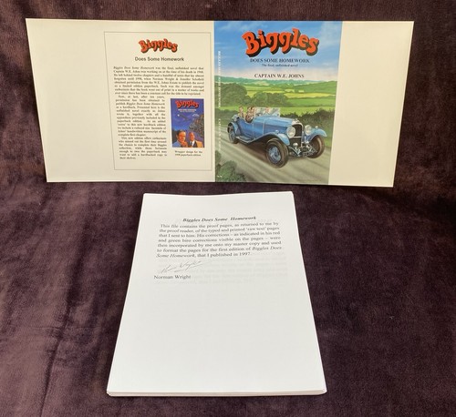 Biggles does some homework - some,
