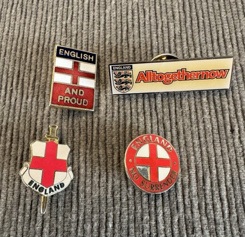Various england pin badges 4 - pin,