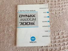 Minolta Dynax / Maxxum 700si Instruction Manual