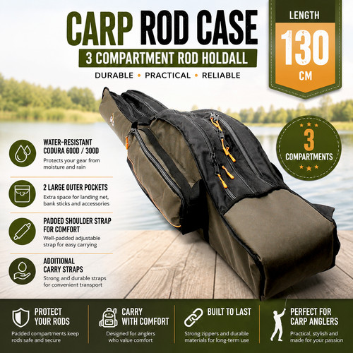 Fishing rod bag - fishing, carp