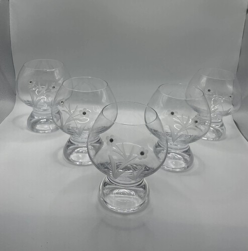 Small floral embellished glass - floral,