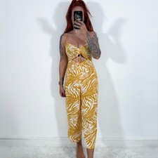 Ladies Topshop Yellow White