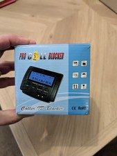 Pro Call Blocker Caller ID Blocker – 1500 Number Blacklist | LCD Display – White
