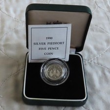 UK 1990 PIEDFORT SILVER PROOF