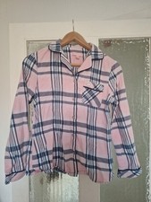 Lipsy London Size S pyjama Top Pink Blue Silver White, Good Condition 